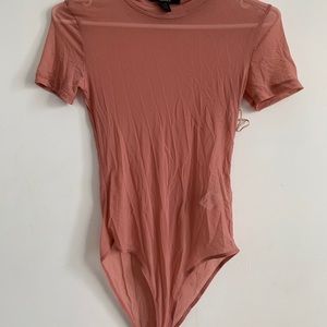 See-through Pink Bodysuit